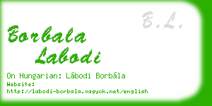 borbala labodi business card